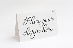 Greeting Card mock up A6 A5 horizontal perspective mockup Product Image 1