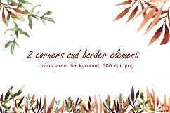 Sweet Autumn - Watercolor Clip Art Set Product Image 6