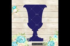 100 Vintage Garden Urn Clip Arts, Antique, Retro, European Product Image 4