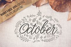 October Pumpkin SVG Cut file Product Image 1