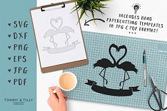 Love Flamingos - SVG EPS DXF PNG PDF JPG Cutting File Product Image 4
