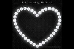 102 Pearl Heart Frame Clip Arts, Heart Frames, Pearl Frames Product Image 3