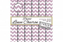 Pastel Linen Chevron Digital Paper - 12 Pack Product Image 2