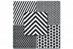 Black Glitter Patterns Digital Paper - Halloween Papers Product Image 4