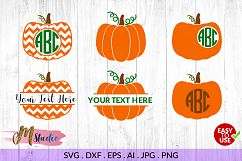 Pumpkin Monogram svg, for Silhouette Cameo or Cricut Product Image 1