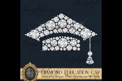 28 Diamond Education Clip Arts, Diamond Graduation Kit Product Image 6