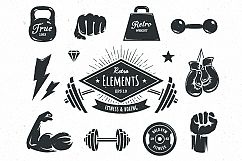 Retro Gym | Logo Templates Product Image 2