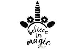 Believe in Magic SVG Unicorn SVG Magic Unicorn birthday svg  Product Image 1