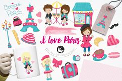 I Love Paris graphics and illustrations Product Image 1
