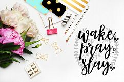 Wake Pray Slay SVG Product Image 1