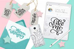 Positive greeting quotes and flourish Product Image 2