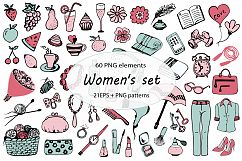 Women&#039;s set, hand-drawn Product Image 1