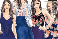 Fashion illustration clipart - fashion Girls - Volume 4 Product Image 3
