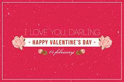 Floral happy valentine's day poster Product Image 1