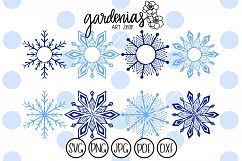 Snowflakes Monogram Frame Product Image 1