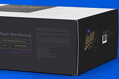 Paper Box Mockup Half Side View Product Image 6