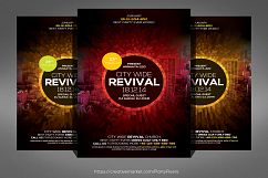 City Wide Revival Church Flyer Product Image 1