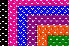 Color Stars, Digital Scrapbook Paper, Stars Patterned, Stars Product Image 4