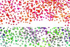 Confetti Heart Borders clipart Product Image 2