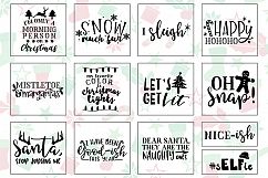 Funny Christmas Phrases SVG Cut File Bundle Product Image 3