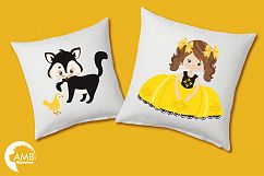 Summer Bees, Summer girls clipart, graphics, illustrations AMB-1054 Product Image 4