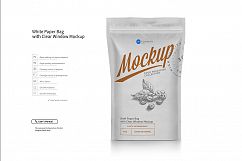 White Paper Bag Stand Up Pouch Doypack Product Image 5