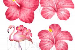 Pink flamingo clipart Product Image 6