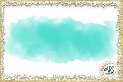 Teal Aqua Glitter Brush Strokes 24 PNG Aquamarine clipart Splashes  Product Image 5
