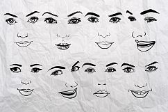 26 Woman faces set. Product Image 3