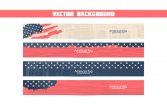 America horizontal banners. Usa background. Product Image 2