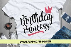 Birthday Princess - Birthday SVG EPS DXF PNG Cutting Files Product Image 1