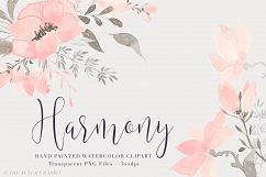Watercolor Floral Clipart - Harmony Product Image 1