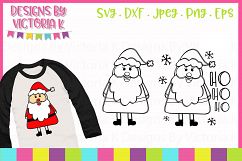 Santa Doodles, Christmas, SVG, DXF, PNG Product Image 1