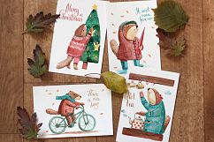 Watercolor animal. Mr. Beaver. Product Image 2