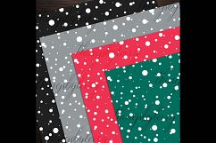 100 Seamless Falling Christmas White Snow Digital Papers Product Image 4