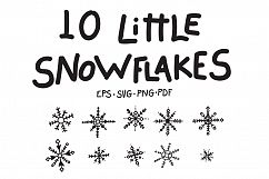 10 Little Snowflakes Product Image 1