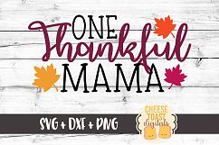 One Thankful Mama - Fall SVG File Product Image 2