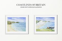 Watercolor Coast of Britain For Instant Download Product Image 6