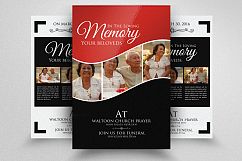 2 Layout Memorial &amp; Funeral Program Flyer Product Image 1
