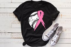 Baseball Tackle Breast Cancer Svg Awareness ribbon 1024s Product Image 1