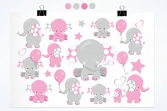 Girl Elephants graphics and illustrations Product Image 2