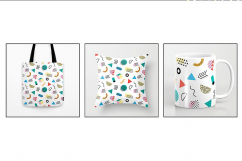 Memphis Style Seamless Patterns Product Image 3