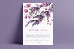 Purple dreams. Watercolor cliparts Product Image 9