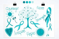 Cancer Courage graphics and illustrations Product Image 2