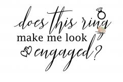 engaged svg cut file, wedding engagement announcement svg Product Image 3