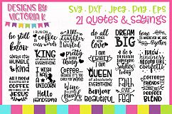 Quotes and Sayings Bundle, SVG, DXF, EPS, PNG Cut Files Product Image 1