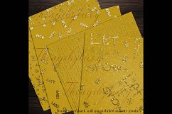 16 Gold Glitter Christmas Printable Digital Papers 12 inch Product Image 4