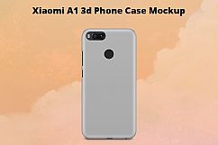 Xiaomi Mi A1 3d Case Mockup Back View Product Image 1