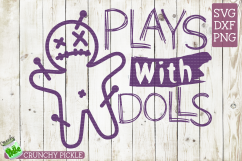 Plays With Dolls - Creepy Voodoo Doll SVG Product Image 2