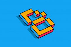 Isometric Alphabets Product Image 4